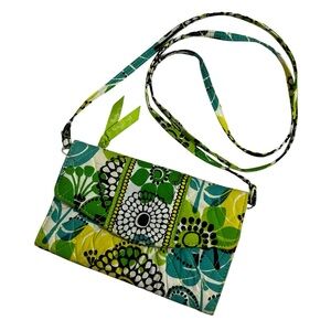 Vera Bradley Limes Up Crossbody Wallet Bag, Detachable Strap